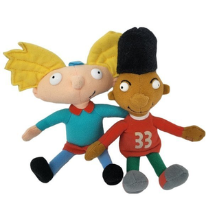 Vintage Hey Arnold! Plush 7in Arnold and‎ Gerald 1997 Nickelodeon Viacom Mattel